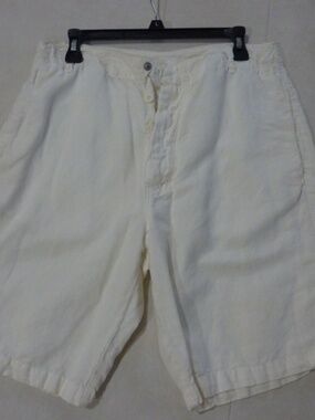 Vintage Diesel Y2K Linen Shorts Mens SIZE 33  50% Cotton50% Flax RELAXED BEACH
